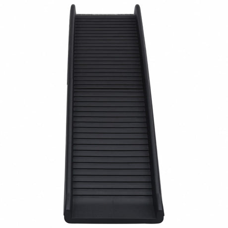 Vidaxl chien pente pliable 155.5x40x15.5 cm noir