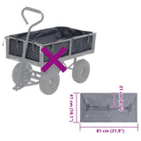 Vidaxl Voyage de 81x41x21 cm tissu gris foncé