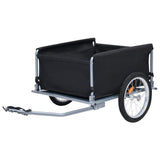 Remorque à vélo VidaXL 65 kg noir et gris