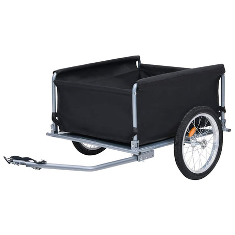 Remorque à vélo VidaXL 65 kg noir et gris