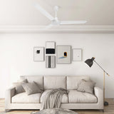 Ventilateur de plafond vidaxl 142 cm blanc