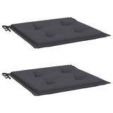 Coussins de chaise de jardin vidaxl 2 pcs 40x40x4 cm Oxford tissu anthracite -colored