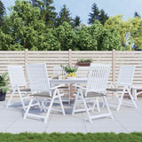 Coussins de chaise de jardin vidaxl 6 pcs 40x40x4 cm oxford tissu gris