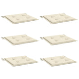 Coussins de chaise de jardin vidaxl 6 pcs 40x40x4 cm