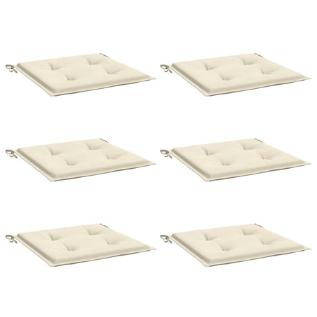 Coussins de chaise de jardin vidaxl 6 pcs 40x40x4 cm