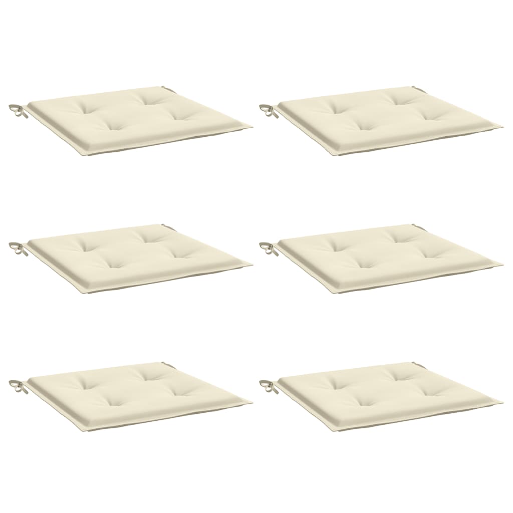 Coussins de chaise de jardin vidaxl 6 ST 40x40x3 cm