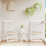 Coussins de chaise de jardin vidaxl 2 pcs 40x40x4 cm en tissu oxford beige