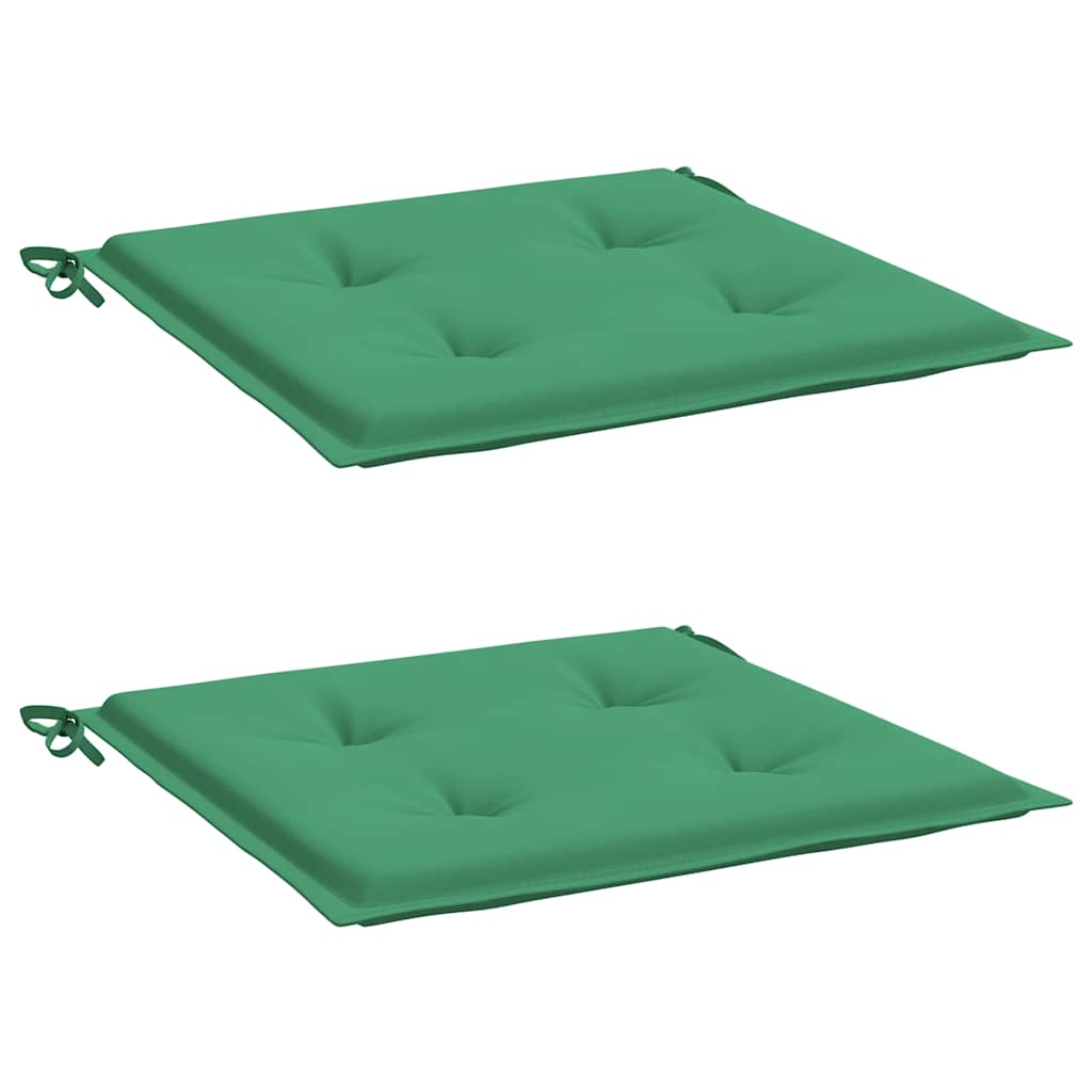 Vidaxl Garden Chair Cushions 2 ST 40X40X3 CM Oxford Fabric vert