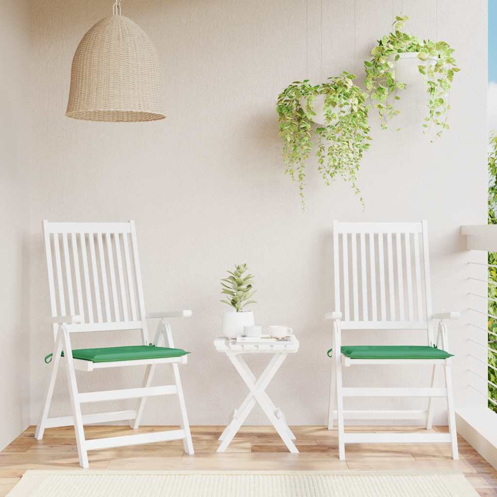Vidaxl Garden Chair Cushions 2 ST 40X40X3 CM Oxford Fabric vert