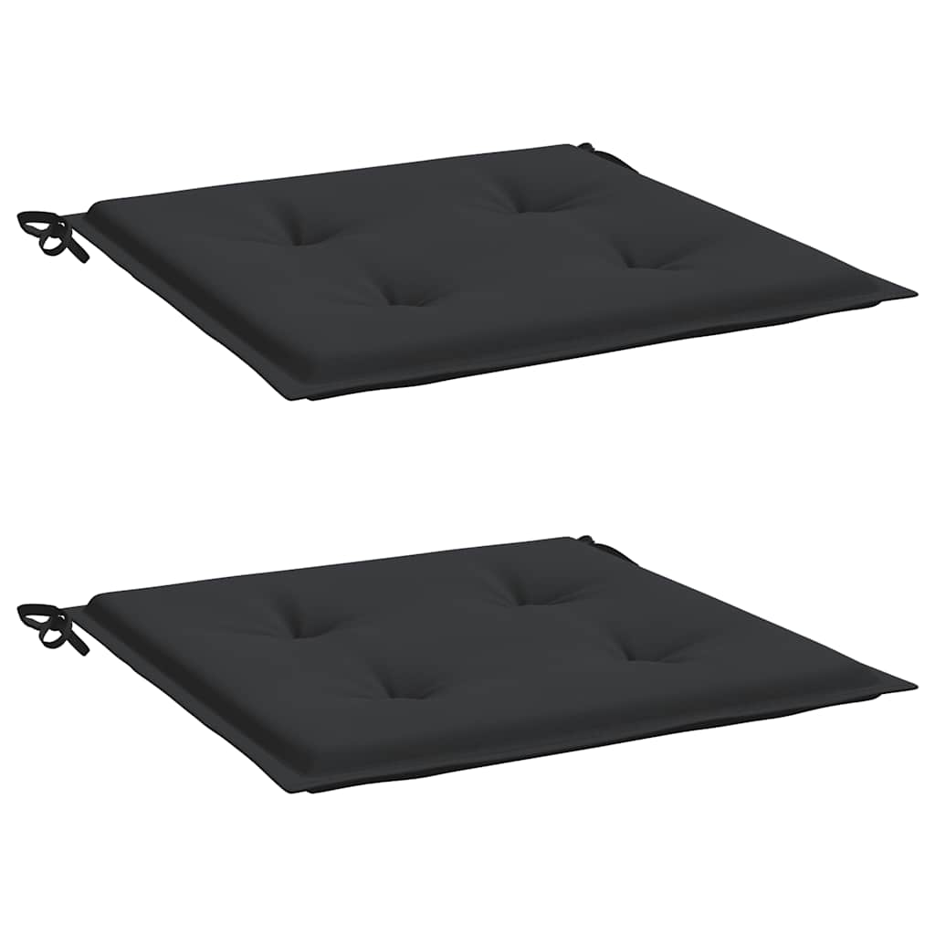 Vidaxl Garden Chair Cushions 2 ST 40X40X4 CM OXFORD TAST NOIR