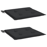Vidaxl Garden Chair Cushions 2 ST 40X40X4 CM OXFORD TAST NOIR