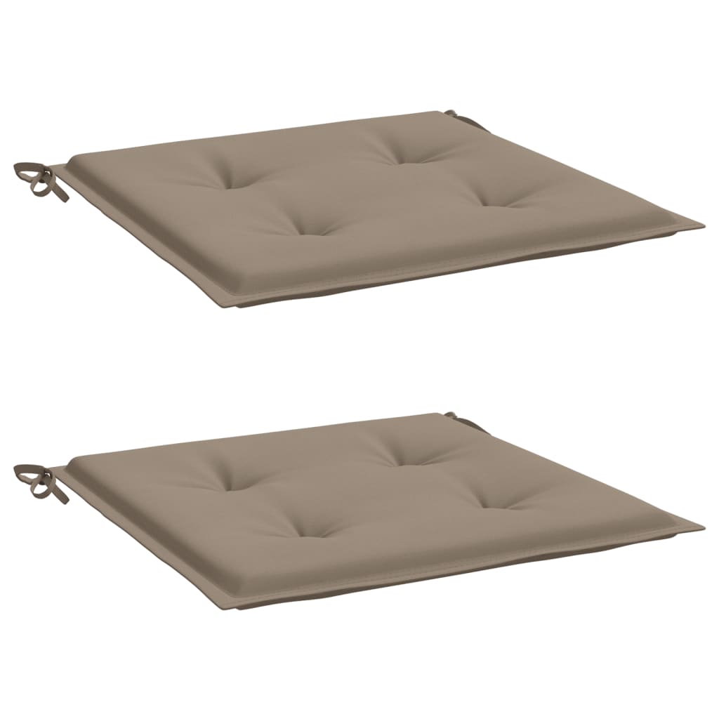 Vidaxl Garden chair cushions 2 pcs 40x40x3 cm Oxford fabric taupe