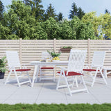 Coussins de chaise de jardin vidaxl 4 st 40x40x4 cm oxford tissu vin rouge