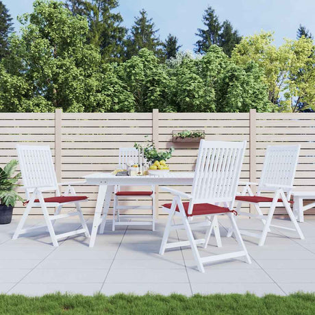 Coussins de chaise de jardin vidaxl 4 st 40x40x4 cm oxford tissu vin rouge