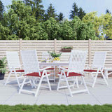Coussins de chaise de jardin vidaxl 6 pcs 40x40x4 cm oxford tissu vin rouge