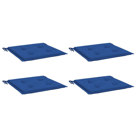 Vidaxl Garden Chair Cushions 4 PCS 40x40x4 cm Oxford tissu Royal Blue
