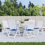 Coussins de chaise de jardin vidaxl 6 pcs 40x40x4 cm oxford tissu royal bleu