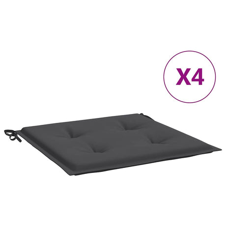 Coussins de chaise de jardin vidaxl 4 ST 50x50x4 cm Oxford tissu anthracite -colored
