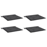 Coussins de chaise de jardin vidaxl 4 ST 50x50x4 cm Oxford tissu anthracite -colored