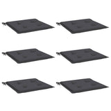 Coussins de chaise de jardin vidaxl 6 ST 50x50x4 cm Oxford tissu anthracite -colored