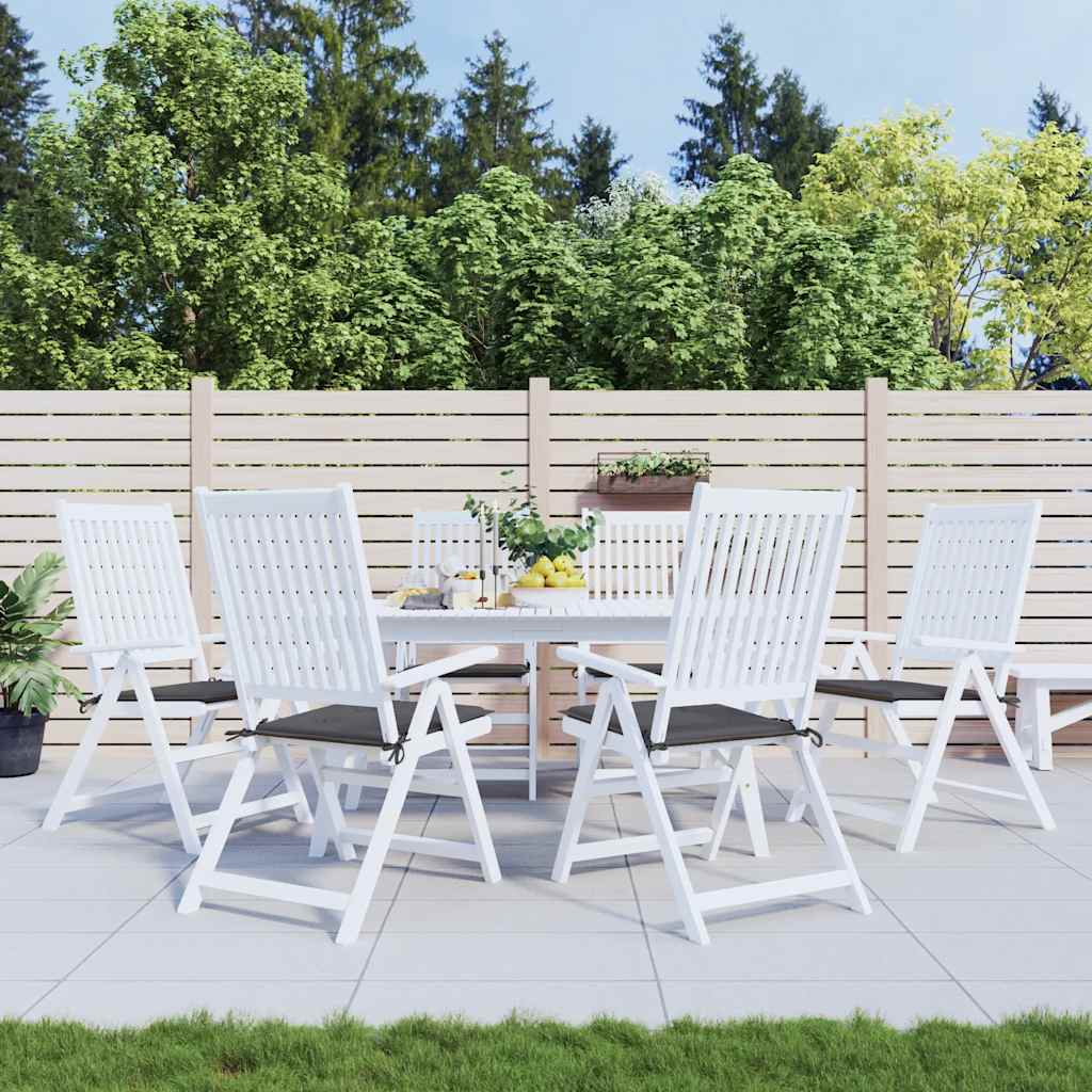 Coussins de chaise de jardin vidaxl 6 ST 50x50x4 cm Oxford tissu anthracite -colored