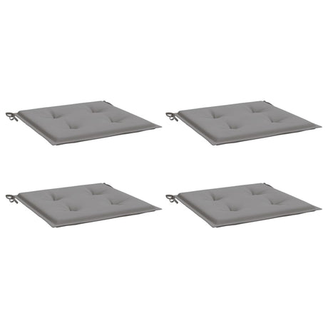 Coussins de chaise de jardin vidaxl 4 st 50x50x3 cm oxford tissu gris