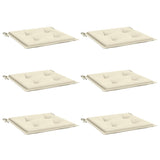 Coussins de chaise de jardin vidaxl 6 st 50x50x3 cm