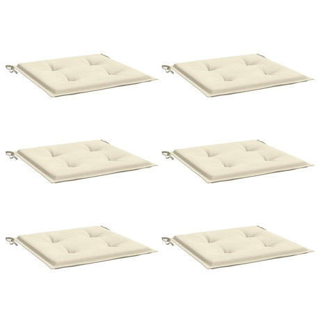 Coussins de chaise de jardin vidaxl 6 st 50x50x3 cm