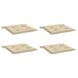 Cojines de silla de jardín Vidaxl 4 st 50x50x3 cm Oxford Fabric beige