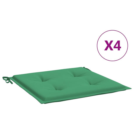 Vidaxl Garden Chair Cushions 4 ST 50X50X3 CM OXFORD Fabric vert
