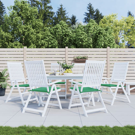 Coussins de chaise de jardin vidaxl 6 ST 50x50x3 cm Oxford tissu vert