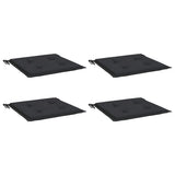 Coussins de chaise de jardin vidaxl 4 ST 50x50x4 cm Oxford tissu noir
