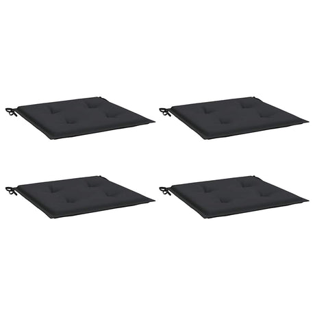 Coussins de chaise de jardin vidaxl 4 ST 50x50x4 cm Oxford tissu noir