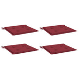 Vidaxl Garden krzesło Poduszki 4 St 50x50x3 Cm Oxford Fabric Wine Red