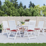 Coussins de chaise de jardin vidaxl 6 st 50x50x3 cm oxford tissu vin rouge