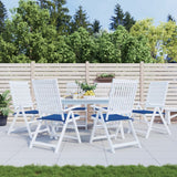 Vidaxx coussins de chaise de jardin 6 pcs 50x50x4 cm tissu oxford bleu royal