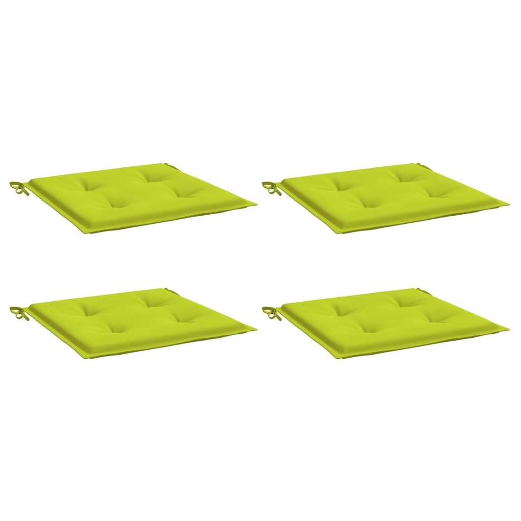 Vidaxl tuinstoelkussens 4 st 50x50x3 cm oxford stof felgroen