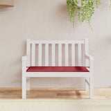 Vidaxl jardin banc coussin 100x50x4 cm oxford tissu vin rouge