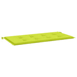 Vidaxl jardin banc coussin 100x50x3 cm tissu oxford vert brillant