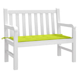 Vidaxl jardin banc coussin 100x50x3 cm tissu oxford vert brillant