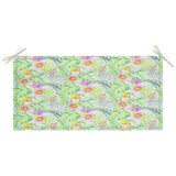 Vidaxl Garden bench cushion 100x50x3 cm Oxford fabric leaf pattern