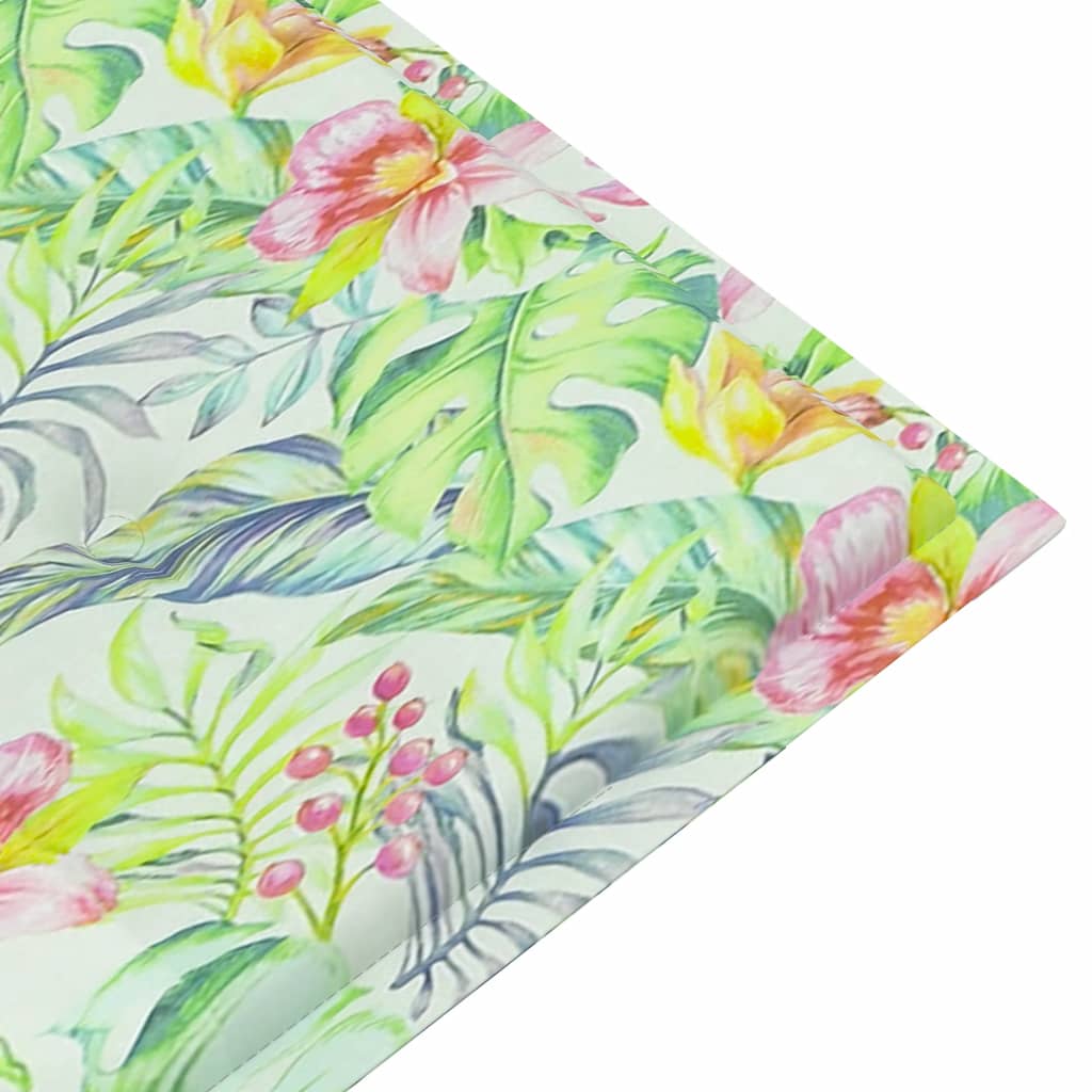 Vidaxl Garden bench cushion 100x50x3 cm Oxford fabric leaf pattern