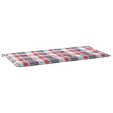 Vidaxl jardin banc coussin 100x50x3 cm oxford tissu diamant motif rouge