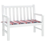 Vidaxl jardin banc coussin 100x50x3 cm oxford tissu diamant motif rouge