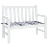 Vidaxl jardin banc coussin 100x50x3 cm oxford tissu diamant motif gris
