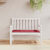Vidaxl jardin banc coussin 120x50x4 cm oxford tissu vin rouge