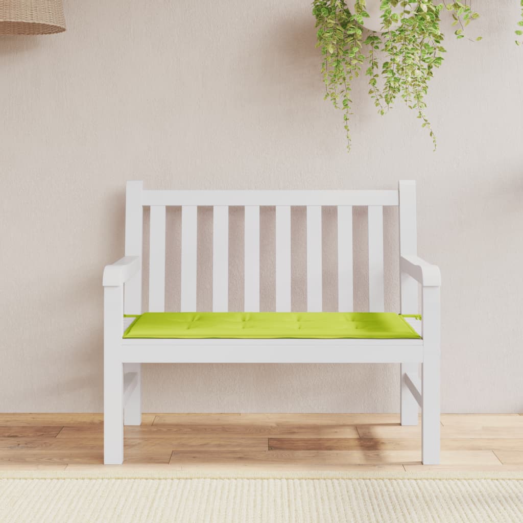 Vidaxl Garden bench cushion 120x50x3 cm Oxford fabric bright green