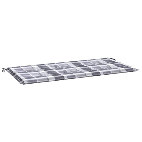 Vidaxl jardin banc coussin 120x50x4 cm oxford tissu diamant motif gris