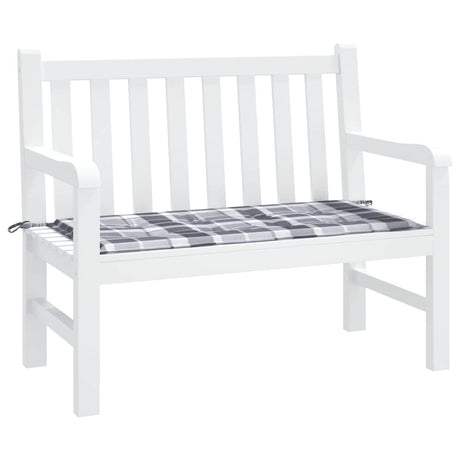 Vidaxl jardin banc coussin 120x50x4 cm oxford tissu diamant motif gris