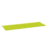 Vidaxl jardin banc coussin 150x50x3 cm tissu oxford vert vif